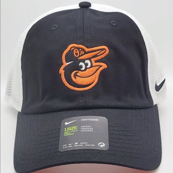 Nike Other - Nike Heritage86 MLB Baltimore Orioles Trucker Adjustable Baseball Cap Unisex
